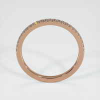 14K Rose Gold Diamond Pave Wedding Band Image