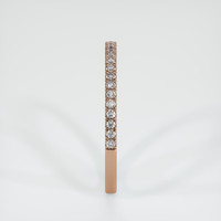 14K Rose Gold Diamond Pave Wedding Band Image