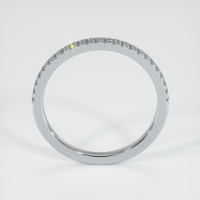 14K White Gold Diamond Pave Wedding Band Image