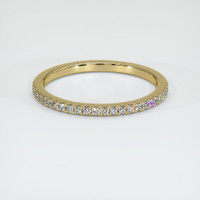 14K Yellow Gold Diamond Pave Wedding Band Video