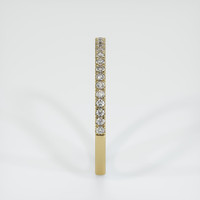 18K Yellow Gold Diamond Pave Wedding Band Image
