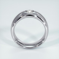 Platinum 950 Diamond Bezel Wedding Band Image