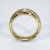 14K Yellow Gold Diamond Bezel Wedding Band Image