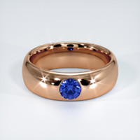Sapphire 14K Rose Gold wedding band