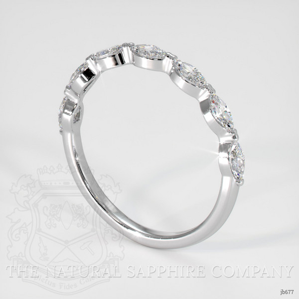 Platinum 950 Diamond Antique Style Wedding Band