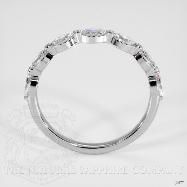 Platinum 950 Diamond Antique Style Wedding Band