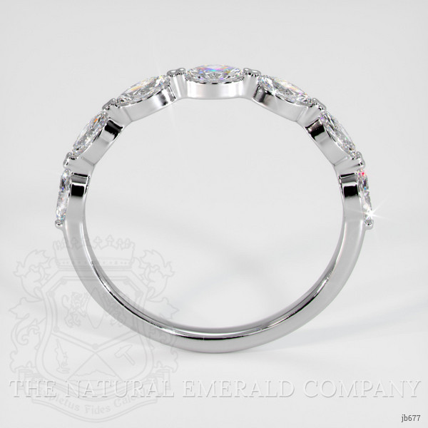 Platinum 950 Diamond Antique Style Wedding Band