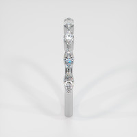 Platinum 950 Diamond Antique Style Wedding Band Image