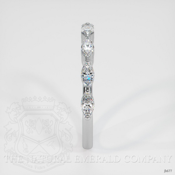 Platinum 950 Diamond Antique Style Wedding Band
