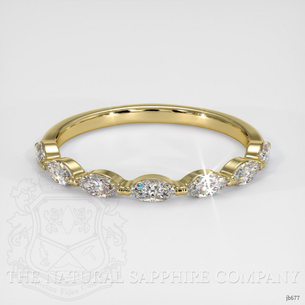 14K Yellow Gold Diamond Antique Style Wedding Band