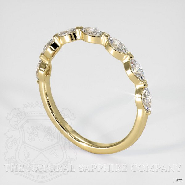 14K Yellow Gold Diamond Antique Style Wedding Band