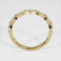 14K Yellow Gold Diamond Antique Style Wedding Band Image