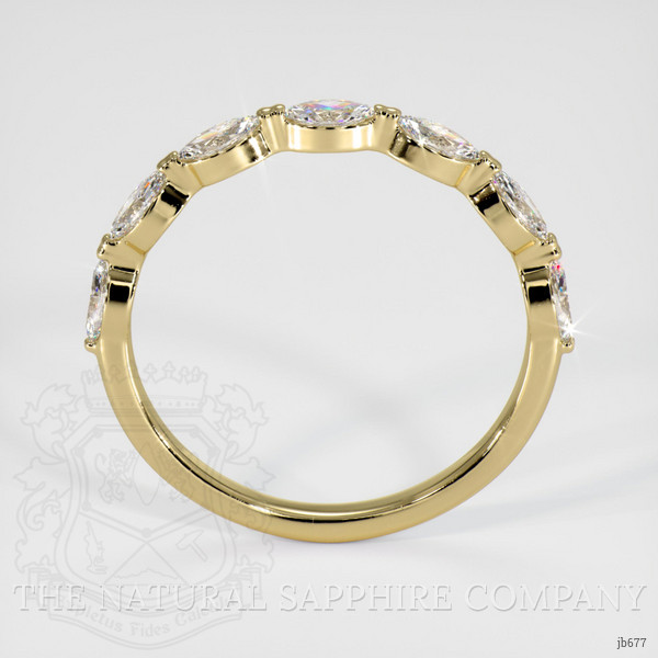 14K Yellow Gold Diamond Antique Style Wedding Band