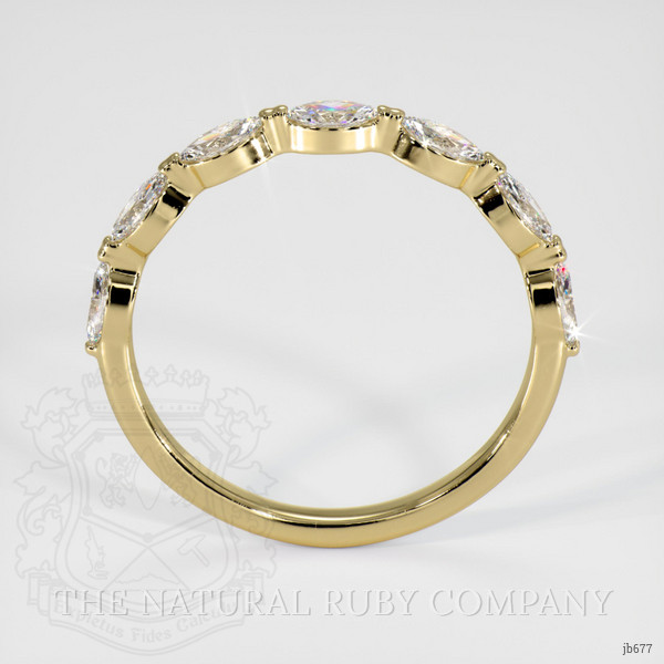 14K Yellow Gold Diamond Antique Style Wedding Band