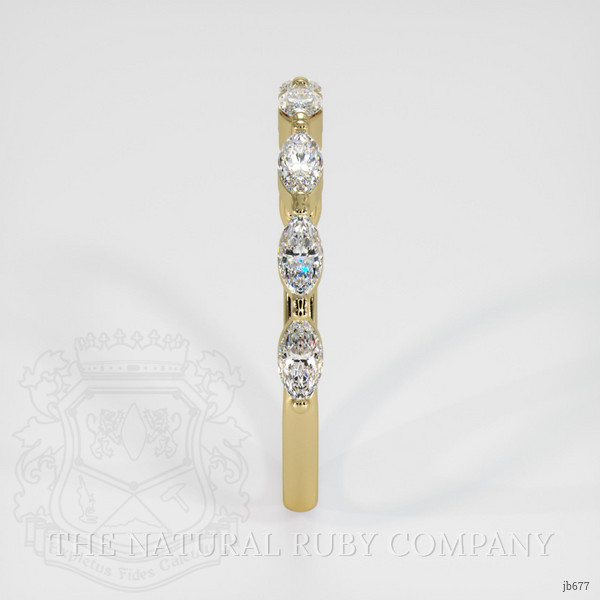 14K Yellow Gold Diamond Antique Style Wedding Band
