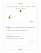 0.63 Ct. Demantoid Garnet Natural Diamond Pave Ring, 18K Yellow Gold Appraisal