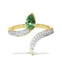 Demantoid Garnet 18K Yellow Gold ring