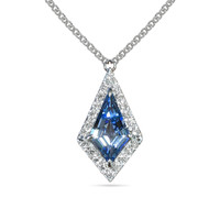 Aquamarine 14K White Gold pendant