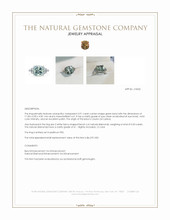 3.91 Ct. Green Beryl and Natural Diamond Three Stone Ring, Platinum 950 Appraisal