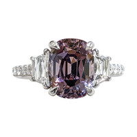 3.98 Ct. Spinel Platinum ring