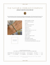 1.10 Ct.Tw. Emerald Natural Diamond Tennis/Line Bracelet, 14K Yellow Gold Scan Report
