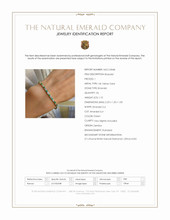 1.10 Ct.Tw. Emerald Natural Diamond Tennis/Riviere Bracelet, 14K Yellow Gold Scan Report