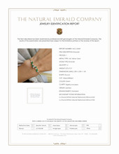 0.51 Ct.Tw. Emerald Natural Diamond Bangle Bracelet, 14K Yellow Gold Scan Report