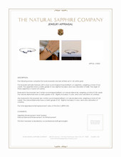 0.62 Ct.Tw.Total Carat Weight Sapphire Natural Diamond Bangle Bracelet, 14K White Gold Appraisal