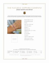 2.26 Ct.Tw.Total Carat Weight Sapphire Tennis/Line Bracelet, 14K White Gold Scan Report