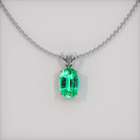 1.11 Ct. Emerald White Gold pendant