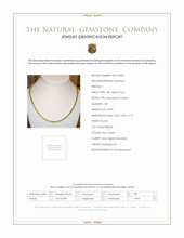 33.00 Ct. Demantoid Garnet Pave Necklace, 18K Yellow Gold Scan Report