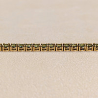 33.00 Ct. Demantoid Garnet Pave Necklace, 18K Yellow Gold Life Style