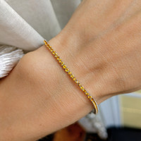 1.89 Ct.Tw. Citrine White Gold bracelet
