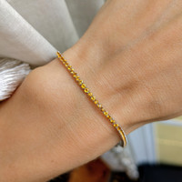 Citrine 14K White Gold bracelet