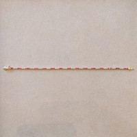 1.18 Ct.Tw. Pink Sapphire and Natural Diamond Tennis/Line Bracelet, 14K Yellow Gold Image