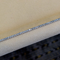 1.79 Ct.Tw. Aquamarine Tennis/Riviere Bracelet, 14K White Gold Image