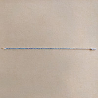 1.79 Ct.Tw. Aquamarine Tennis/Riviere Bracelet, 14K White Gold Image