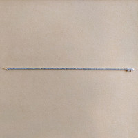 1.79 Ct.Tw. Aquamarine Tennis/Riviere Bracelet, 14K White Gold Life Style