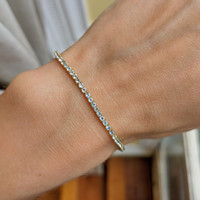 1.79 Ct.Tw. Aquamarine Yellow Gold bracelet