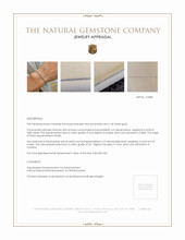 0.88 Ct.Tw. Aquamarine Natural Diamond Tennis/Line Bracelet, 14K White Gold Appraisal