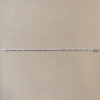 0.88 Ct.Tw. Aquamarine Natural Diamond Tennis/Line Bracelet, 14K White Gold Image