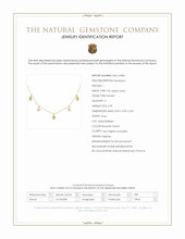 2.09 Ct. Brownish Green Peridot and Natural Diamond Pave Necklace, 14K Yellow Gold Scan Report