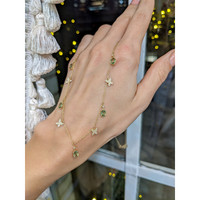 2.09 Ct. Peridot Natural Diamond Pave Necklace, 14K Yellow Gold Life Style