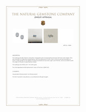 0.48 Ct.Tw.Total Carat Weight Blue Aquamarine Studs Earrings, 14K White Gold Appraisal