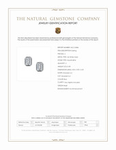 0.48 Ct.Tw.Total Carat Weight Blue Aquamarine Studs Earrings, 14K White Gold Scan Report