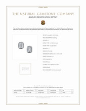0.48 Ct.Tw. Aquamarine Studs Earrings, 14K White Gold Scan Report