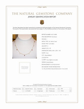 1.35 Ct. Tourmaline Natural Diamond Accent Stones Necklace, 14K Yellow Gold Scan Report