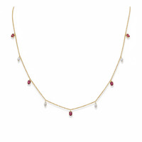1.35 Ct. Tourmaline 14K Yellow Gold necklace