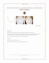 3.80 Ct. Green Peridot Accent Stones Necklace, 14K Yellow Gold Appraisal