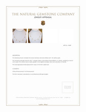 2.22 Ct. Citrine Accent Stones Necklace, 14K Yellow Gold Appraisal